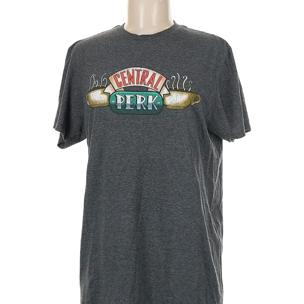 FRIENDS ☕️ Central Perk Coffee House Grey T-Shirt, Size Medium